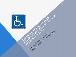 Disability Awareness - Middle Tennessee State University
