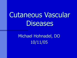 Chapter 35 Cutaneous Vascular Diseases