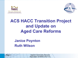 HACC Transition Team