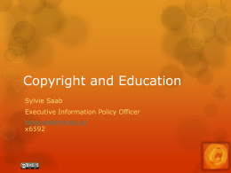 Copyright and Education