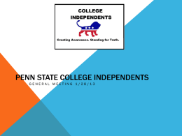 Penn State College Independents