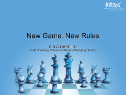 New Games… New Rules - Infosys