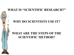 Steps Of The Scientific Method