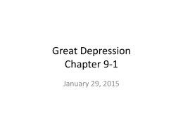 Great Depression Chapter 9