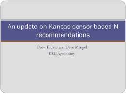 An update on kansas sensor based N recommendations