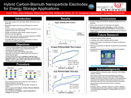 Hybrid Carbon-Bismuth Nanoparticle Electrodes for Energy