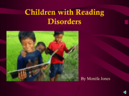 What is a Reading Disorder? - The Web of Sebastian and