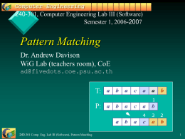 Pattern Matching - Institut Teknologi Bandung