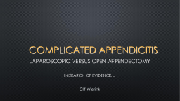 Appendicitis perforata