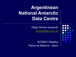 National Antarctic Data Centre Argentina