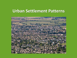 Urban Settlement Patterns - Waterloo Region District