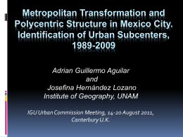 Metropolitan Transformation and Polycentric Structure in