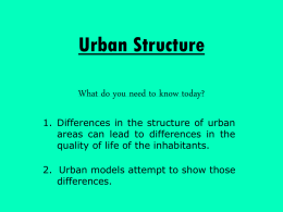 Urban Structure - Sunderland Schools