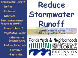 Stormwater Runnoff - University of Florida