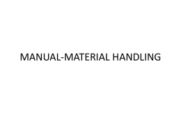 MANUAL-MATERIAL HANDLING - Keluarga IKMA FKMUA 2010