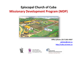 MDP - Episcopal Church of Cuba