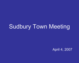 Sudbury Town Meeting