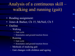 Gait Analysis (1) - Kansas State University