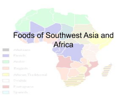 Foods of Southwest Asia and Africa