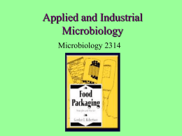 Applied and Industrial Microbiology