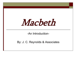 Macbeth - Mrs.Cordeiro