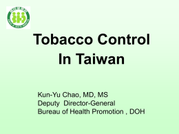 Tobacco Control In Taiwan
