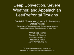 Deep Convection, Severe Weather, and Appalachian Lee
