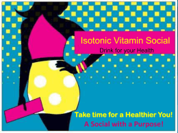 Isotonic Vitamin Social Presentation