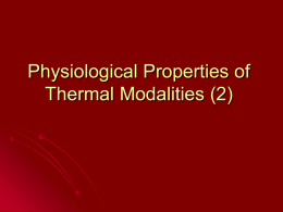 Thermal Modalities - You Can Do It! | Physical Therapy
