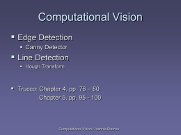 Computational Vision 493.69 – 051
