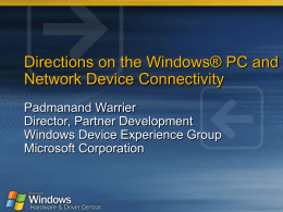 Windows Device Ecosystem - Evolution And Opportunities