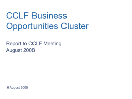 CCLF Business Opportunities Cluster