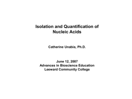 Nucleic Acid Isolation