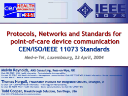 11073 POC-MDC standards - Med-e-Tel