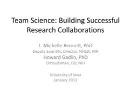 Collaboration Fundamentals: Building Multidisciplinary Teams