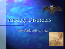 Anxiety Disorders - Kelley Kline Phd