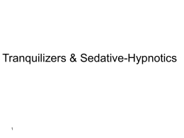 Tranquilizers & Sedative-Hypnotics