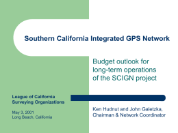 Southern California Integrated GPS Network