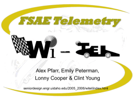 FSAE Telemetry - University of Idaho