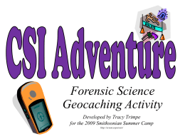CSI Adventure Presentation