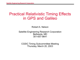 Practical Relativistic Timing Effects in GPS and Galileo