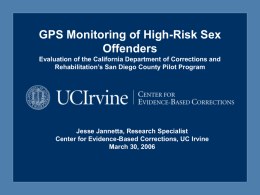 GPS Monitoring of High-Risk Sex Offenders Evaluation of