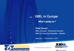 Agenda - XBRL International