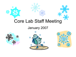 Core Lab Staff Meeting - Johns Hopkins Pathology