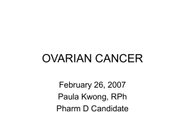 OVARIAN CANCER - Dr Ted Williams