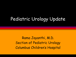 Pediatric urinary incontinence - Scioto County Medical Society