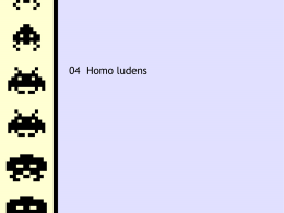 Lecture: Homo Ludens