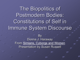 The Biopolitics of Postmodern Bodies: Constitutions of