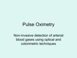 Pulse Oximetry - Mike Poullis - Consultant Cardiothoracic