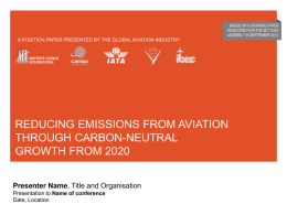 Reducing emissions from aviation through carbon